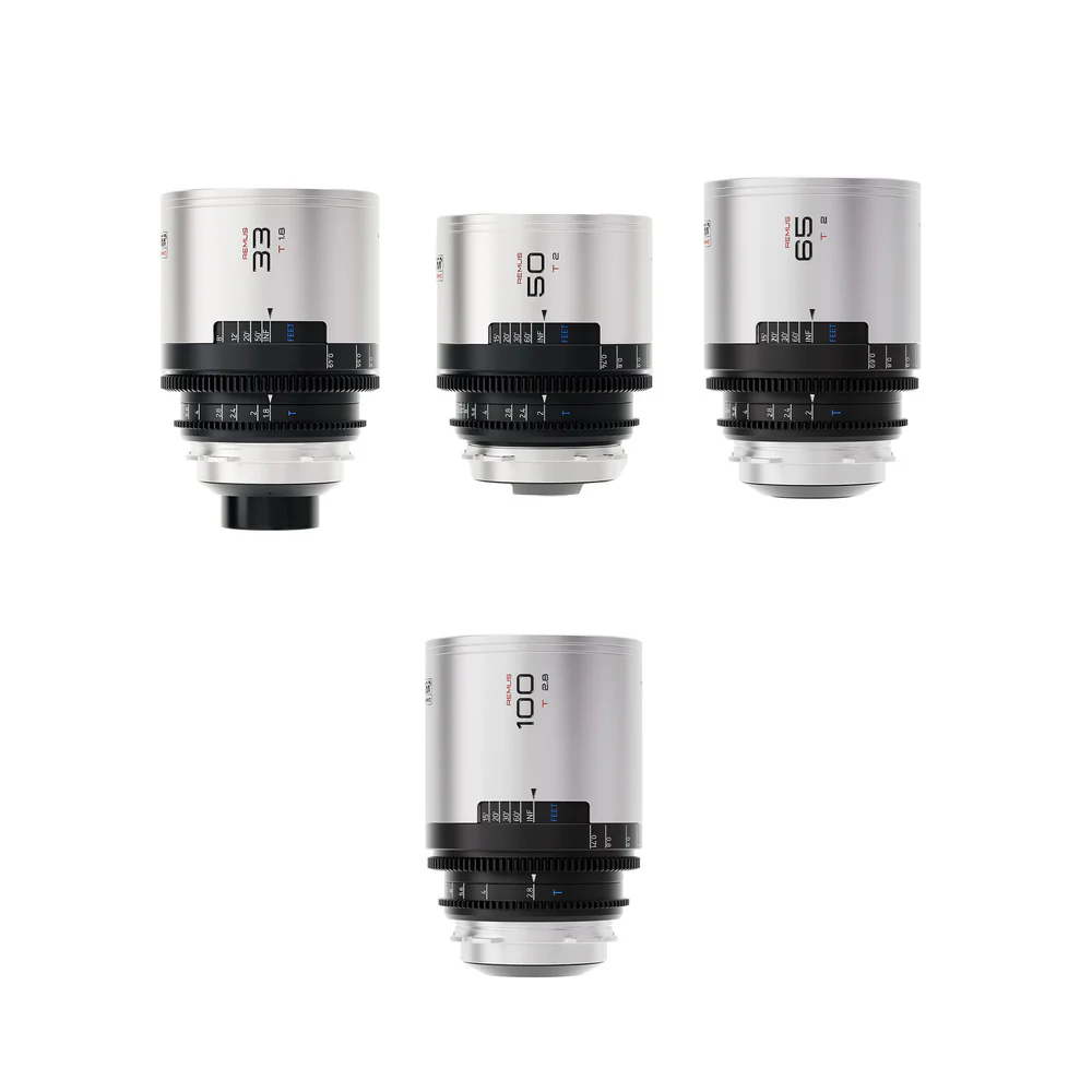 BLAZAR Remus 1.5x Full Frame Anamorphic 4 Lens Set 33/50/65/100mm (PL Mount)