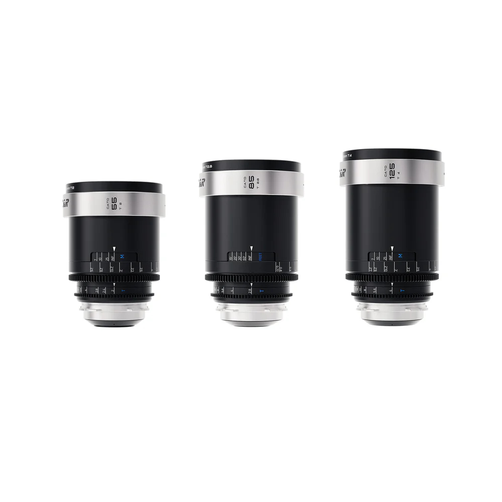 Blazar Cato 2X Full Frame Anamorphic 55/85/125mm 3-lens Set